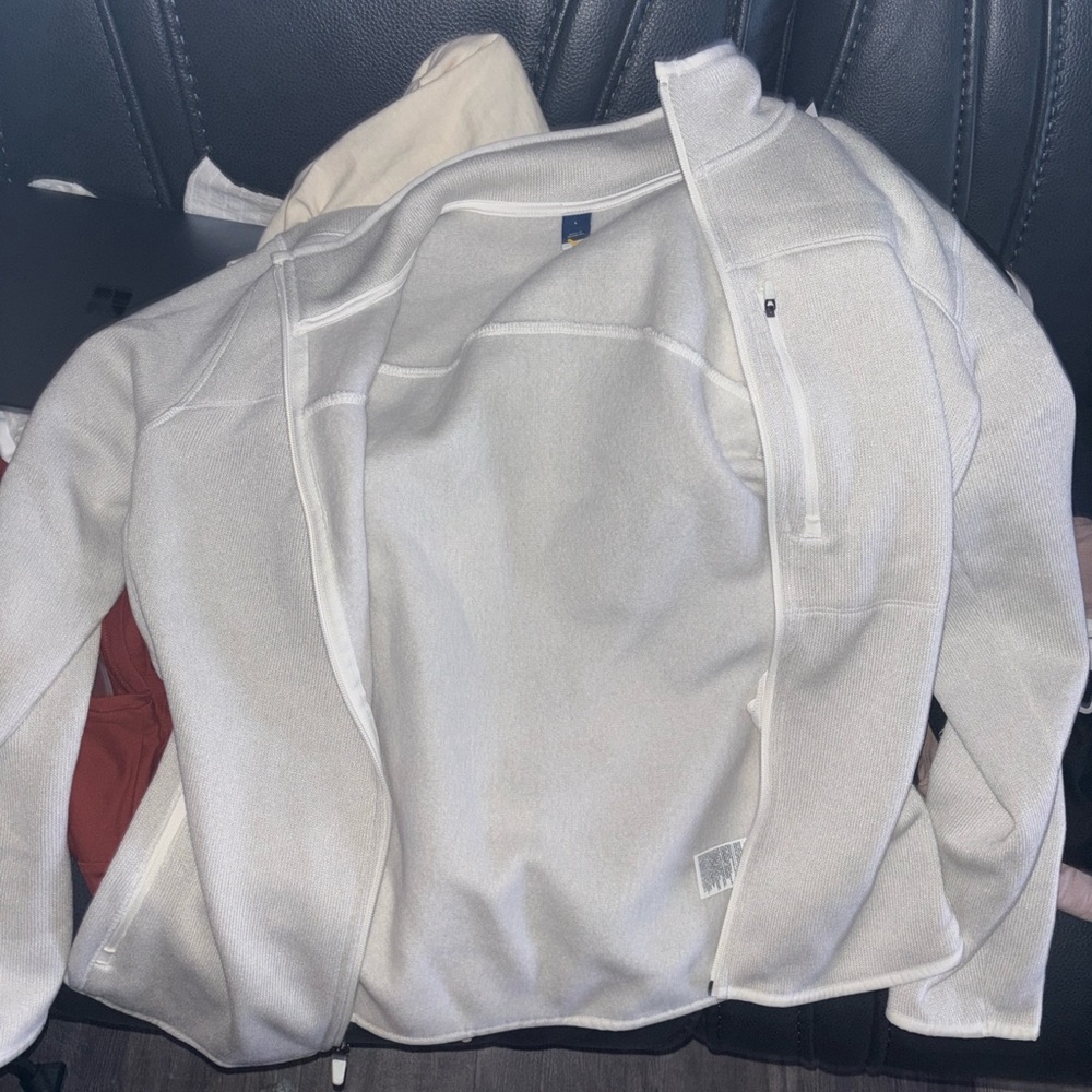 Old Navy White Zip-Up Hoodie